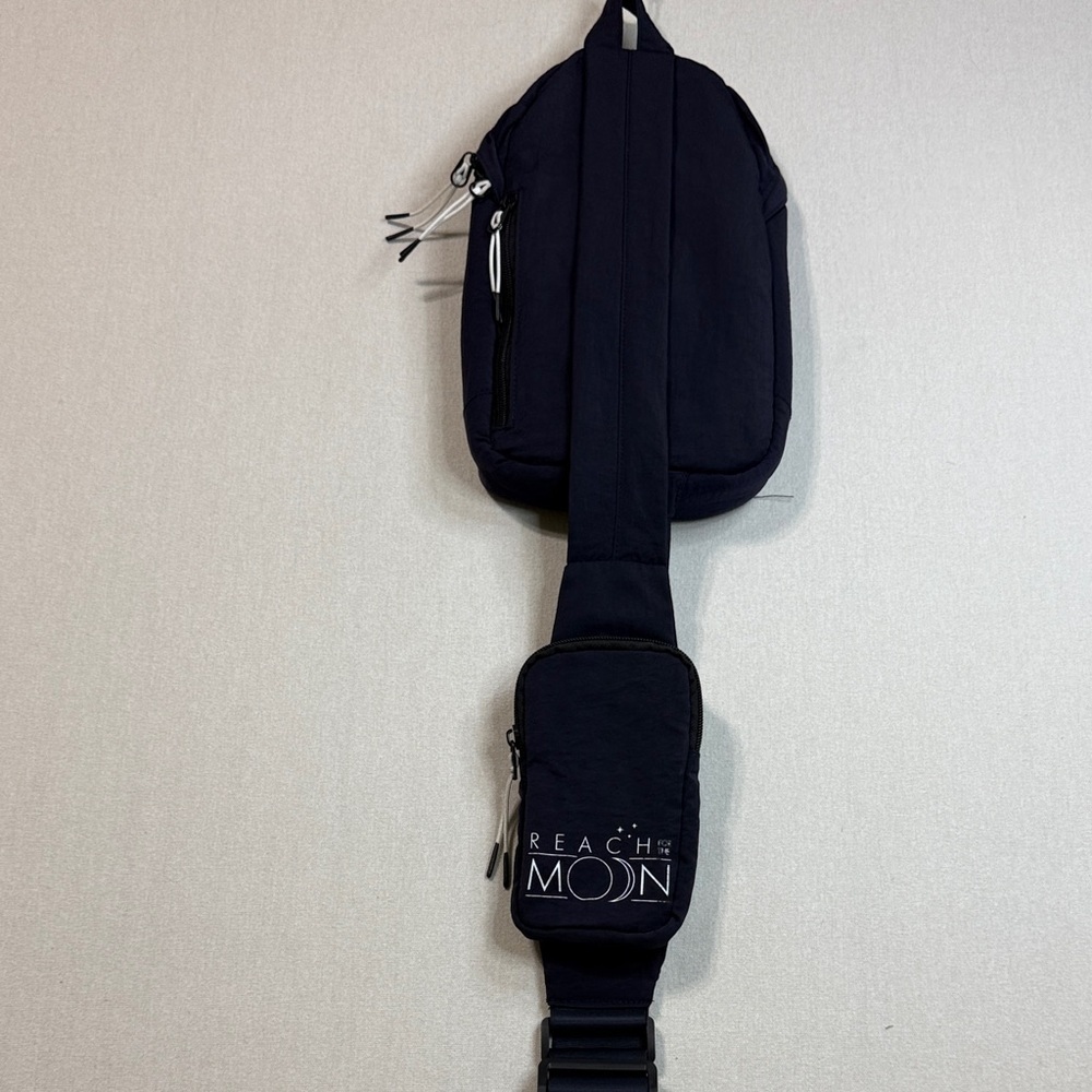 Stylish Navy Crossbody Bag with Logo - Picture 6 of 10